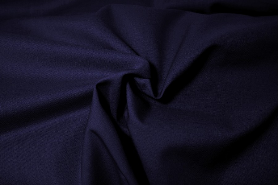 10cm Dirndlstoff einfarbig (EU-Produktion) dunkel-violettblau  (Grundpreis 15,00/m)